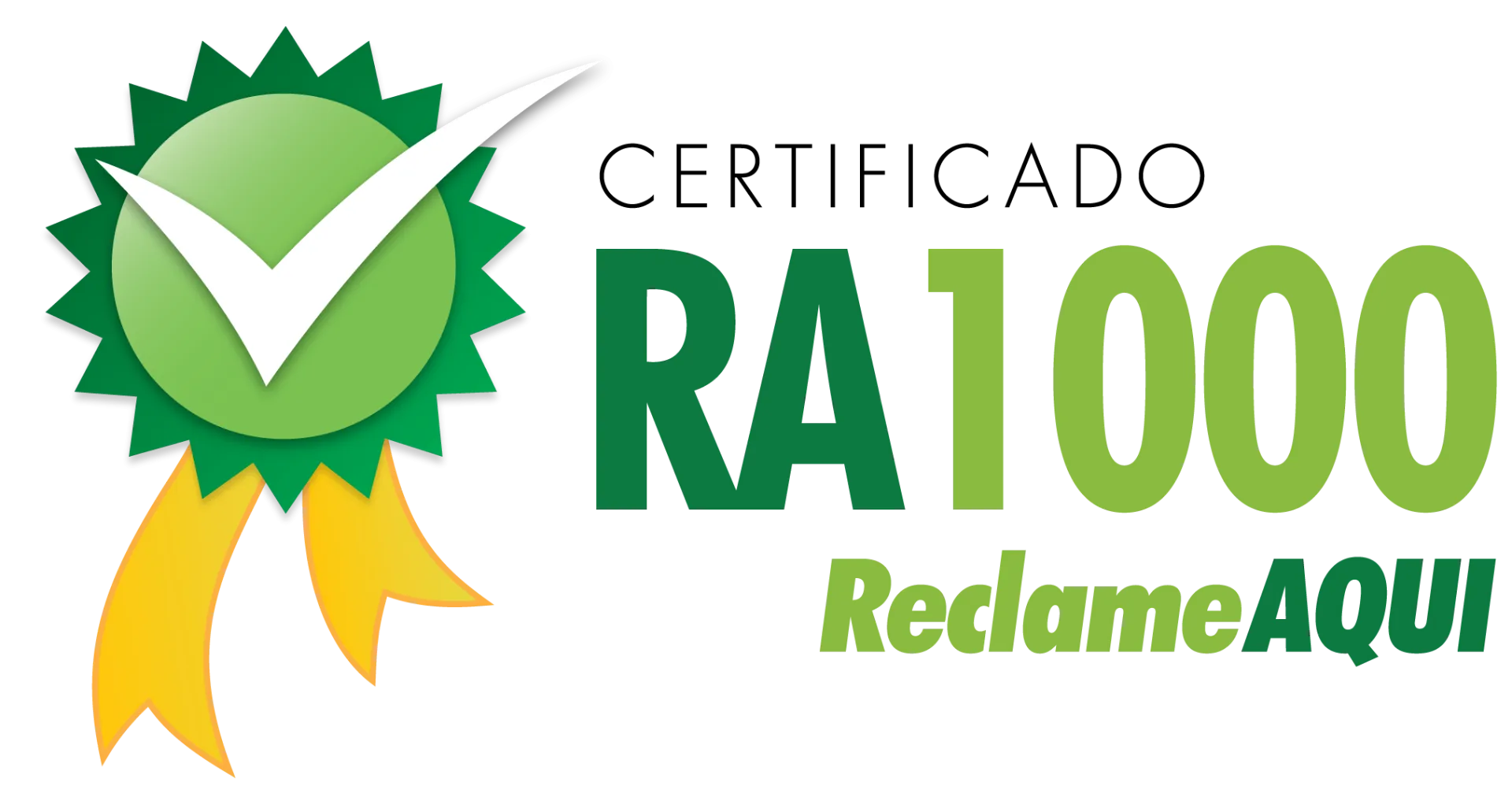 Certificado RA1000 ReclameAQUI